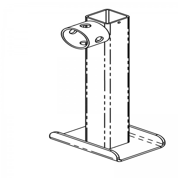 Barreto 11234 Front Leg With 5/8 Pin Hole