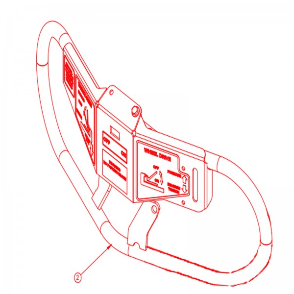 Barreto 11976WD Handlebars, Red, 712 Trencher 