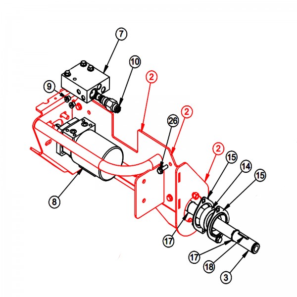 Barreto 12001-LH Drive Frame, Black, Left Drive