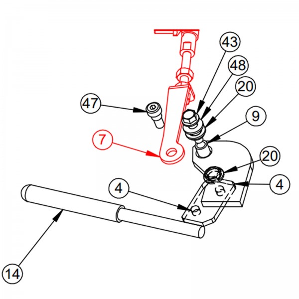 Barreto 12032 Pull Link, Left