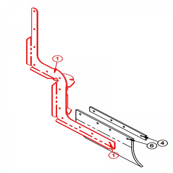 Barreto 12785 R1 Shield Frame, Sg, Removeable