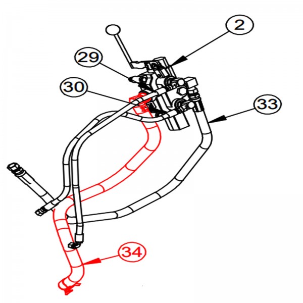 Barreto 12816 Hose, Cylinder Valve / Filter