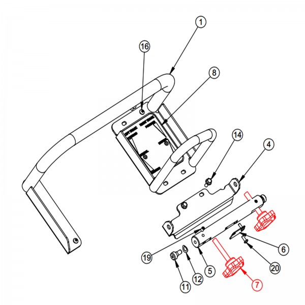 Barreto 12833 Knob, Star, 2-1/4,1-7/8, 3/8-16 Rtk