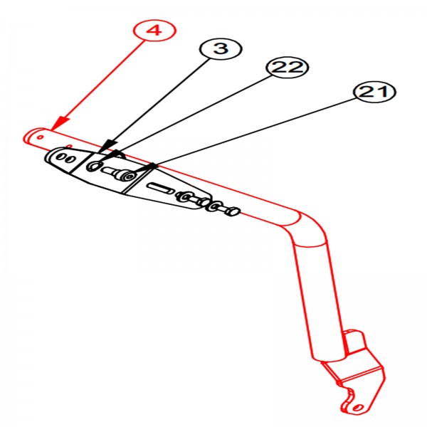 Barreto 12885 Lower Speed Link Tube, Lh, Rtk