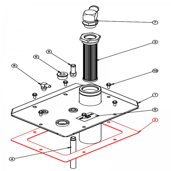 Barreto 12906 Gasket, Lid, Rtk