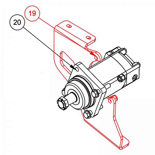 Barreto 12917-R Weight Mount, Right