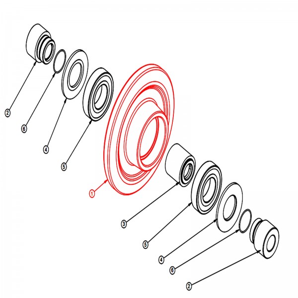 Barreto 12932 Idler Wheel, Mini Skid