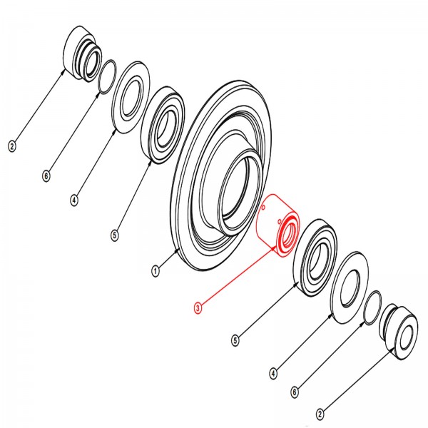 Barreto 12936-.85 Outer Spacer, Short