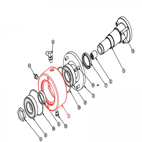 Barreto 13300 Bearing Mount