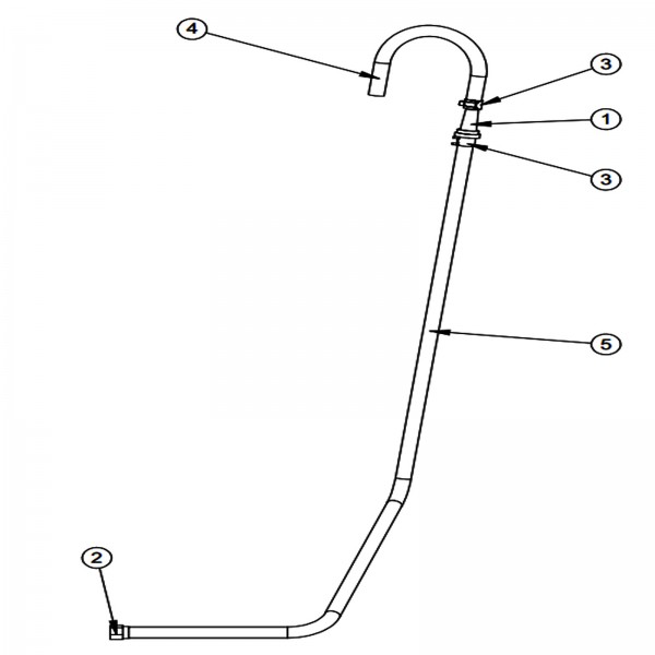 Barreto 13483 Bearing Mount Breather Hose- Sg30