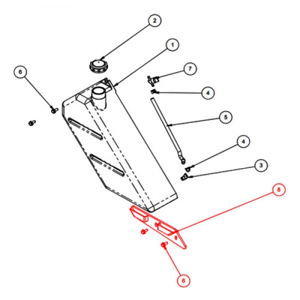 Barreto 13718 Lower Tank Mount