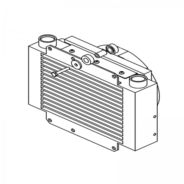 Barreto 13735 Oil Cooler, W/Fan & Temp Switch, Stk 