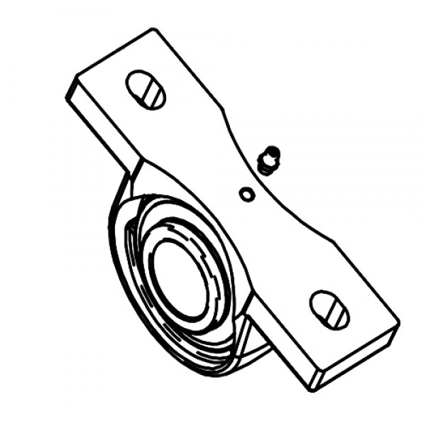 Barreto 14008-M Bearing, P208, Zerk Tap