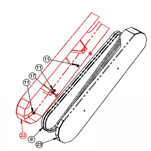 Barreto 14023 R1 Inside Belt Cover