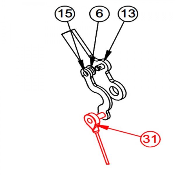 Barreto 14035 Cable, Brake (50") Sg Small