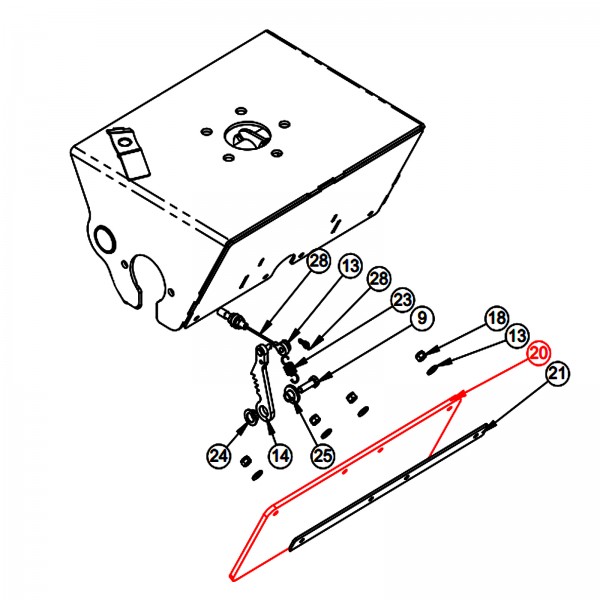 Barreto 14047 Lower Frame Flap