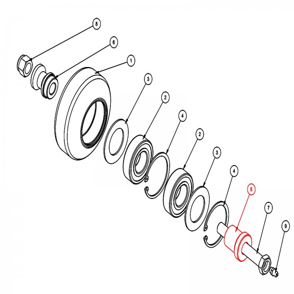 Barreto 14460 Roller Spacer