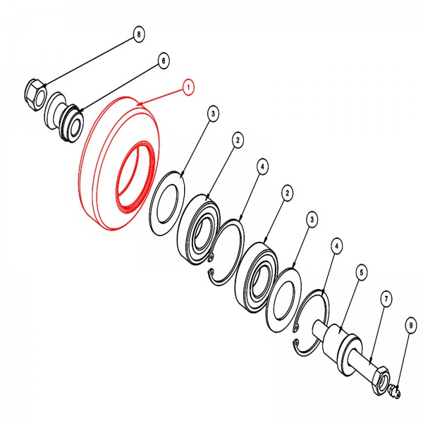 Barreto 14462 Support Roller