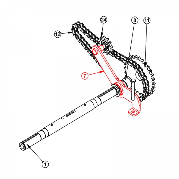 Barreto 16553 Chain Idler Arm