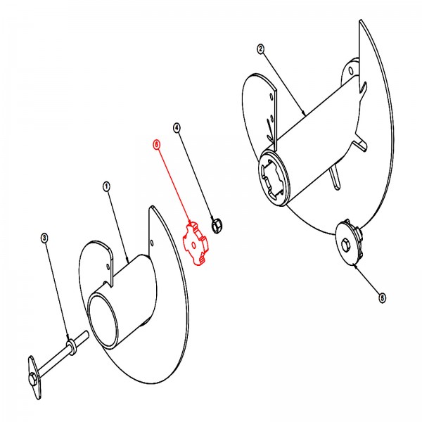 Barreto A1577 Wing Nut, Tapped, Zn