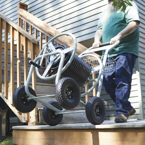  Strongway Garden Hose Reel Cart - Holds 400ft. of 5/8in. Hose :  Strongway: Patio, Lawn & Garden