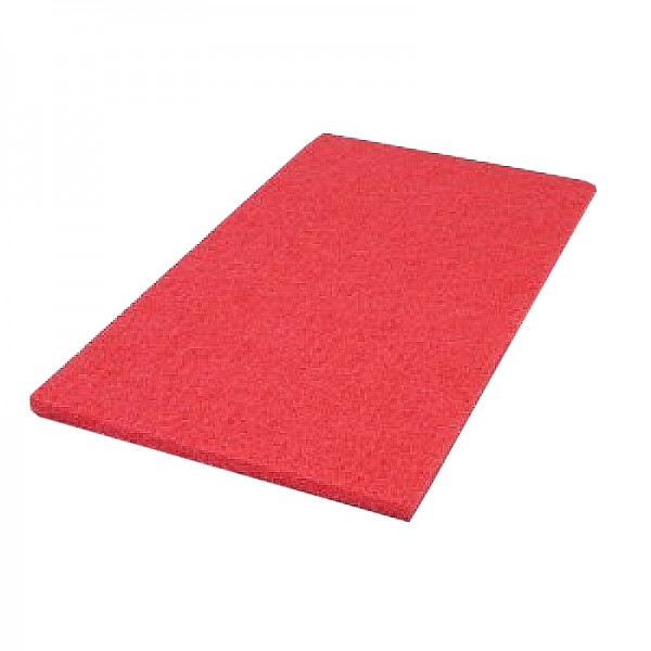 Virginia Abrasives 416-54180 Pads, Red Buffer 12" x 18" x 1" Thick, 5/Box