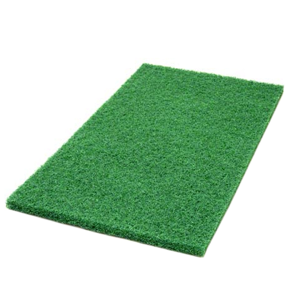 Virginia Abrasives 416-54185 Pads, Green Scrub 12" x 18" x 1" Thick, 5/Box