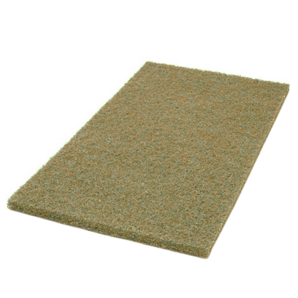 Virginia Abrasives 416-54186 Pads, Tan Buffer 12" x 18" x 1" Thick, 5/Box