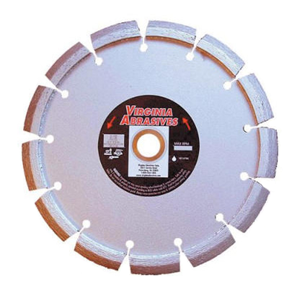 Virginia Abrasives 425-04088 Blade, 4"x3/8"x7/8" Std. CC Wet/Dry Blades