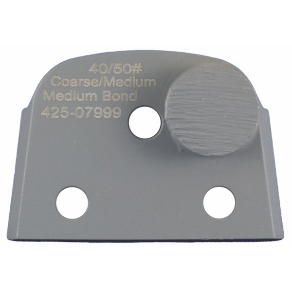 Virginia Abrasives 425-07999 Single Dot Med Bond, 40/50 Med Grinder Tooling , Grey, 3/Box 