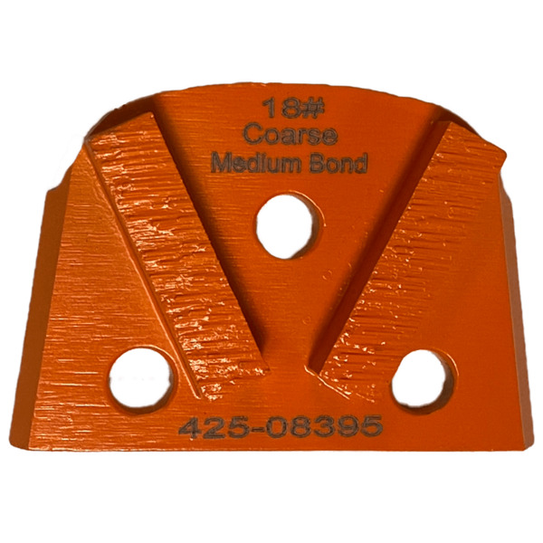 Virginia Abrasives 425-08395 Double Cuboid Medium Bond, 18 Coarse Grinder Tooling, Orange, 3/Box