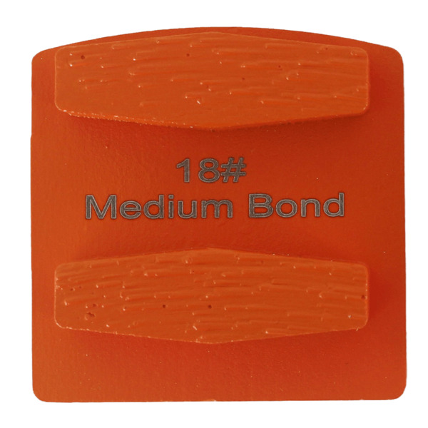 Virginia Abrasives 425-H08676 Double Hex Medium Bond, 18 Coarse Grinder Tooling, Orange, 3/Box