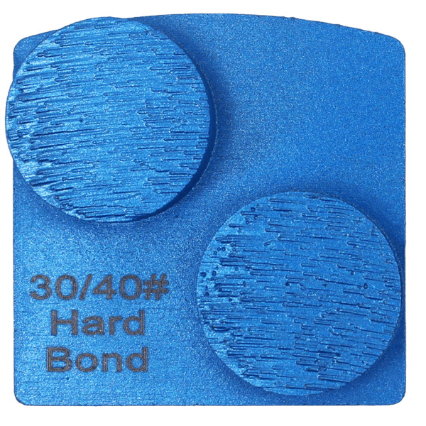 Virginia Abrasives 425-H08681 Double Dot Hard Bond, 30/40 Coarse/Medium Grinder Tooling, Blue, 3/Box