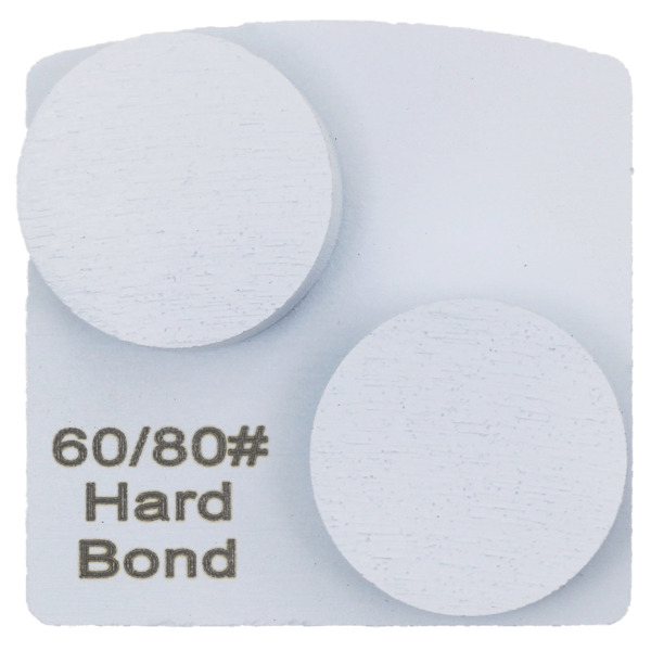 Virginia Abrasives 425-H08682 Double Dot Hard Bond, 60/80 Med/Fine Grinder Tooling, White, 3/Box