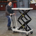 Roughneck 44501 Air/Hydraulic Lift Table Cart 770 Lb. Capacity