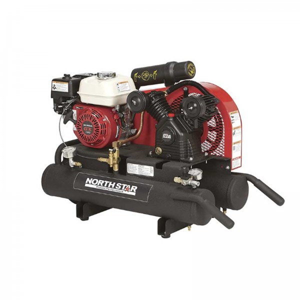 NorthStar 459212 Portable Gas Powered Air Compressor 8-Gal 13.7 CFM 90PS GX160