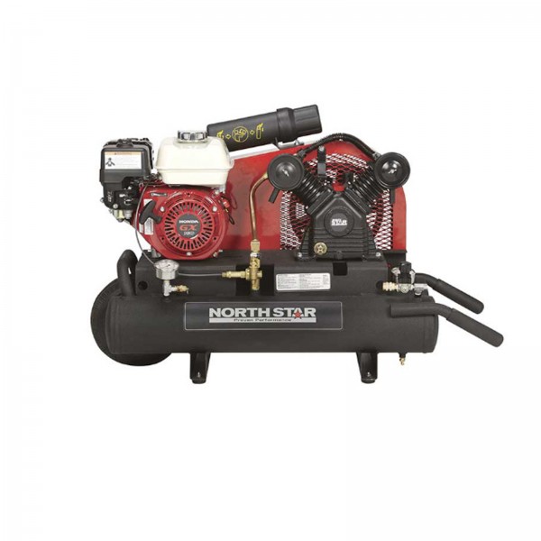 NorthStar 459212 Portable Gas Powered Air Compressor 8-Gal 13.7 CFM 90PS GX160