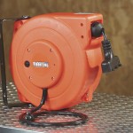 Ironton 49665 Retractable Extension Cord Reel 33-Ft. 16/3, Triple Tap