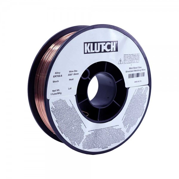 Klutch 5018058 ER70S-6 Carbon MIG Welding Wire 11-Lb. Spool, Size 0.030-In.