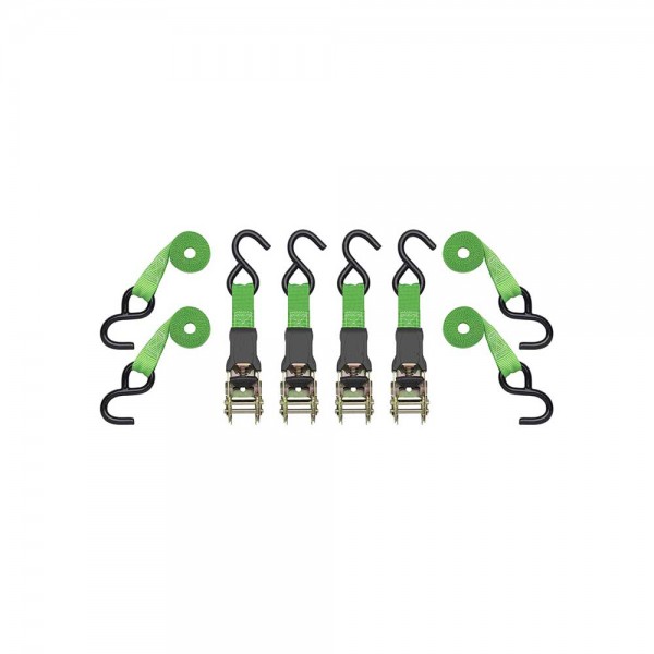 Ultra-Tow 5686144 HD Ratchet Tie Down 1,500-Lb. Capacity, 10-Ft. 4-Pack Green