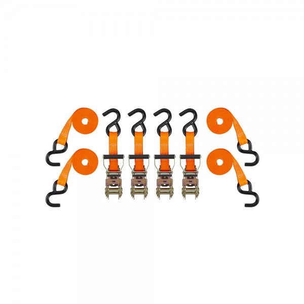 Ultra-Tow 5686144 Ratchet Tie Down 3,000-Lb. Capacity 10-Ft. 4-Pack Orange