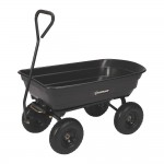 Strongway 64136.STR Poly Dump Cart, 600-Lb. Capacity, 38-3/4 In. L x 20 In. W, 10-In. Pneumatic Tires