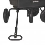 Strongway 64409.STR Poly Garden Wagon, 1200-Lb. Capacity, 44 In. L x 26 In. W x 26 In. H, 13-In. Pneumatic Tires