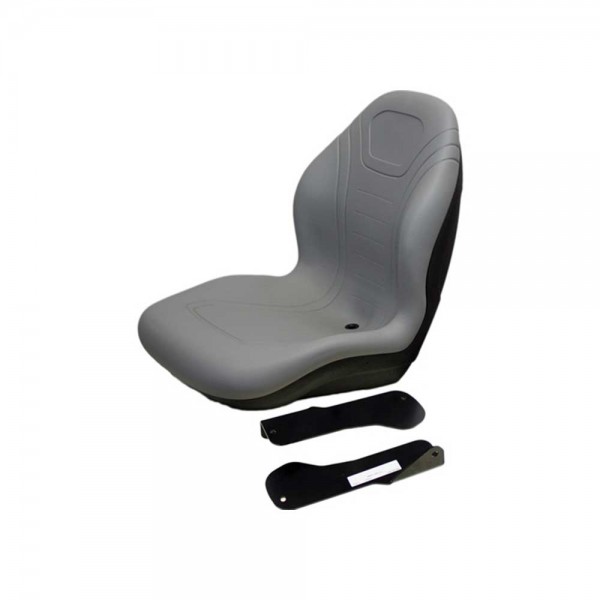 M&K 6803.KMM Case IH/Ford-New Holland KM 143 Bucket Seat Kit | Gray Vinyl