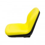 M&K 8281.KMM Uni Pro, KM 133 Bucket Seat with Hinge, John Deere Mower or Utility Tractor, Yellow Vinyl