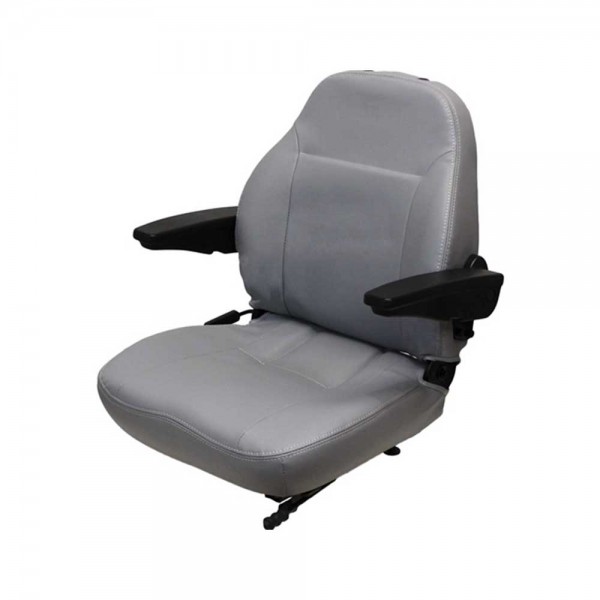 M&K 8384.KMM Uni Pro, KM 441 Seat Assembly with Armrests, Gray Vinyl