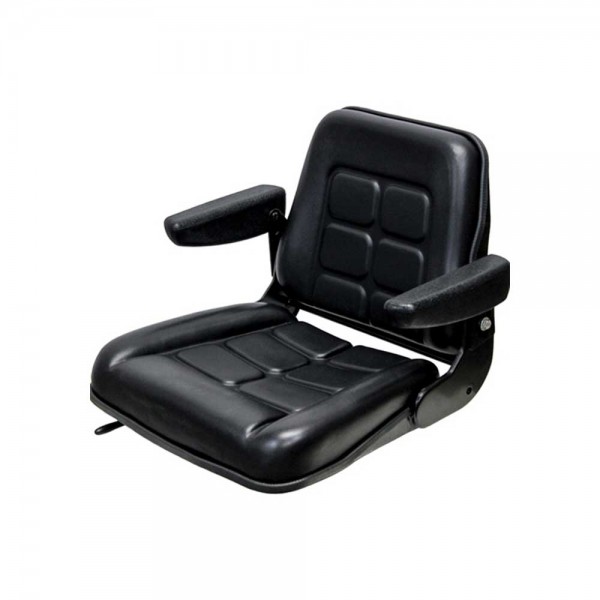 M&K 8546.KMM Uni Pro, KM 136 Seat with Mechanical Suspension, Black Vinyl