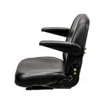 M&K 8561.KMM Uni Pro, KM 450 Seat Assembly with Armrests, Black Vinyl