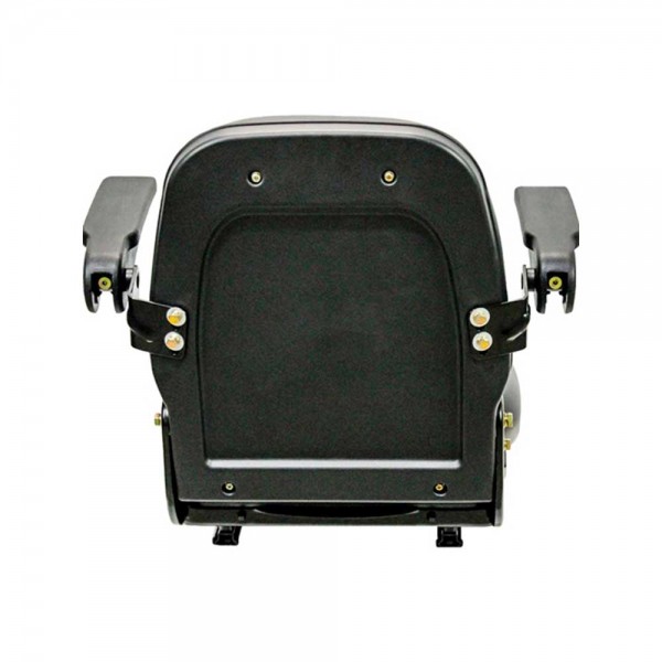 M&K 8561.KMM Uni Pro, KM 450 Seat Assembly with Armrests, Black Vinyl