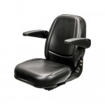 M&K 8561.KMM Uni Pro, KM 450 Seat Assembly with Armrests, Black Vinyl